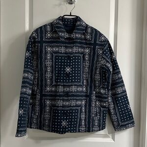 madewell - padded chore jacket in vintage bandana